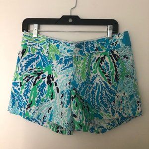 Lilly Pulitzer The Callaha Shorts Spa blue cha cha